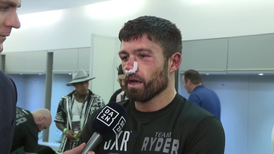 John Ryder confirmed he suffered a broken nose against Canelo Alvarez