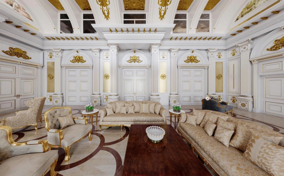 The lavish Gelendzhik Palace boasts a spa, saunas, bar, theatre, cinema and casino