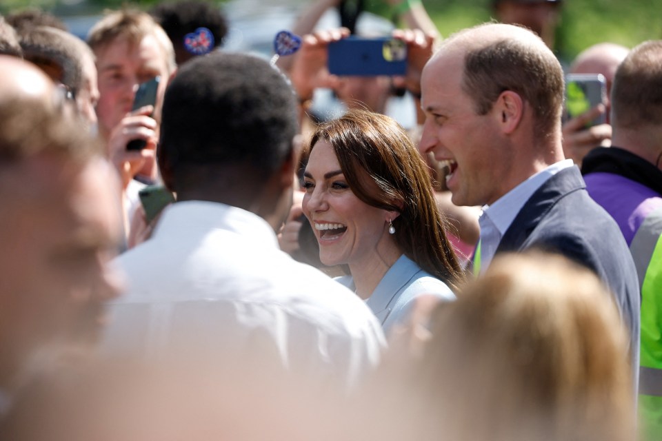 The couple spoke to crowds waiting for tonight's coronation concert