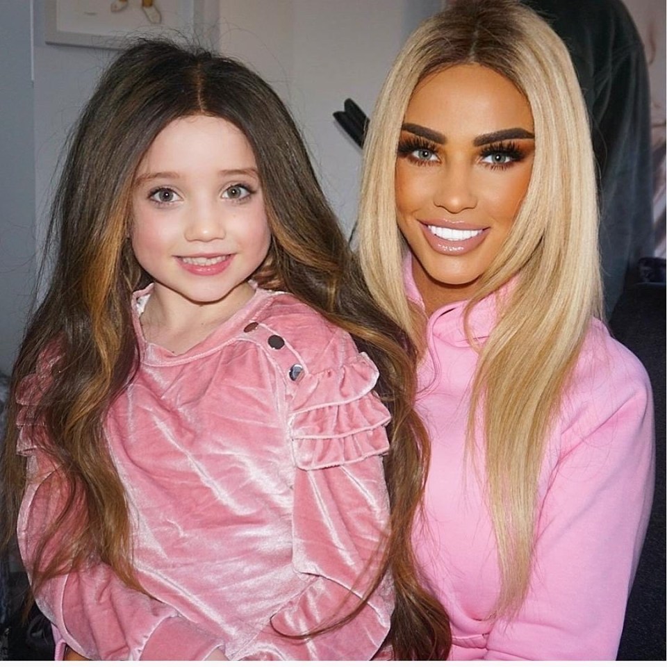 Katie Price has been mum-shamed for letting daughter Bunny sign up to social media sites