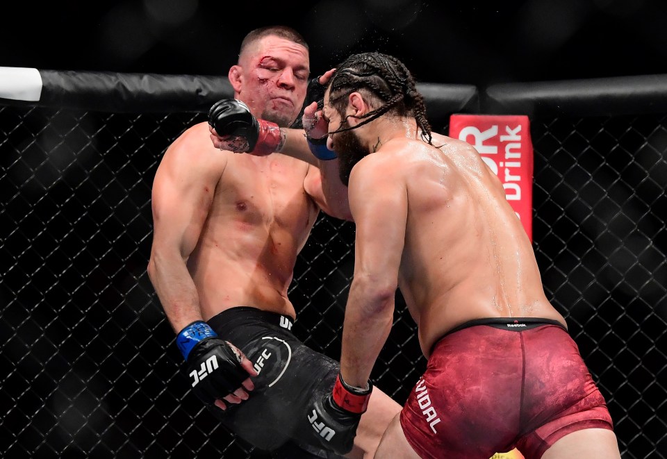 Nate Diaz lost to Jorge Masvidal in 2019