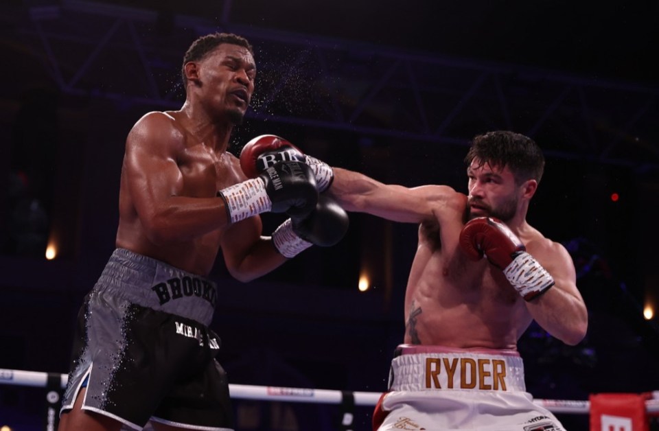 Jacobs vs Ryder Matchroom Boxing York Hall London 12.02.22. Pic Richard Pelham. Daniel Jacobs vs John Ryder - 12x3 mins WBA Super-Middleweight World Title Eliminator