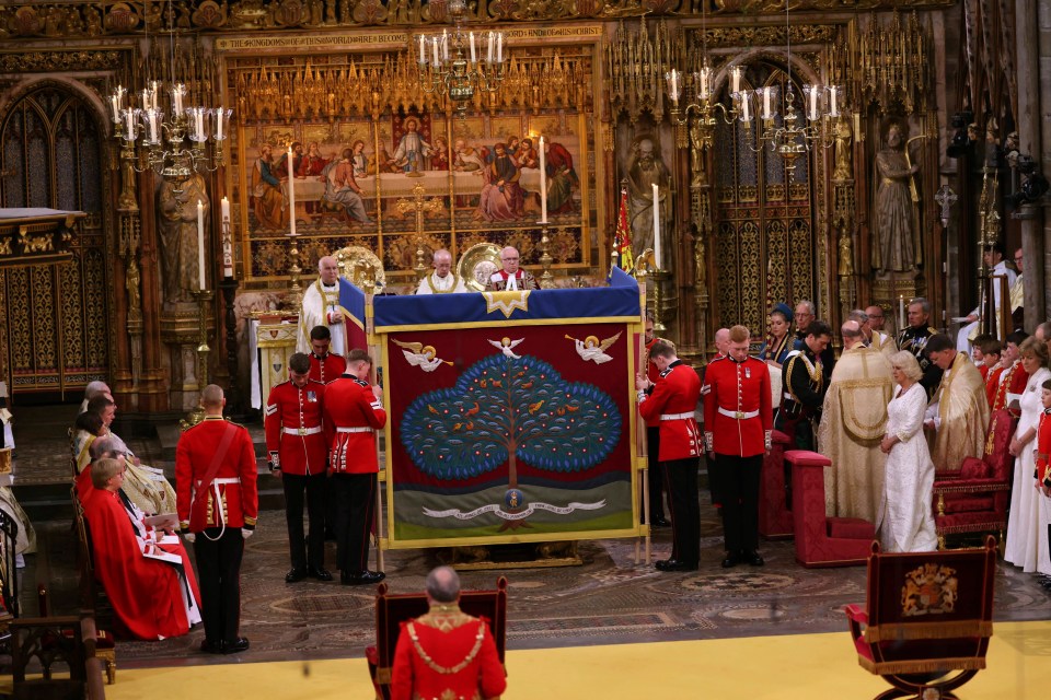 The anointing is said to be the holiest part of the ceremony