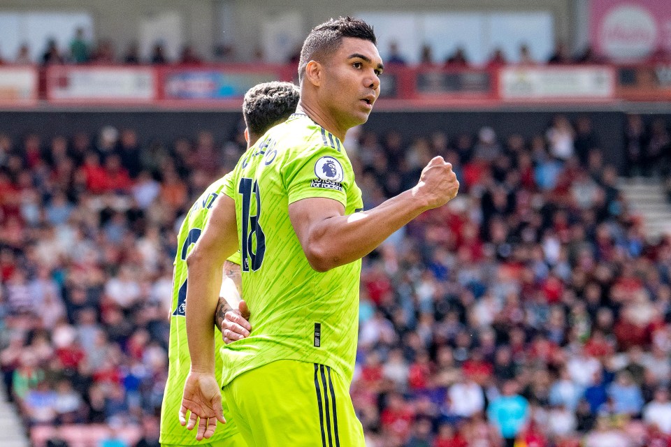 Casemiro scored his first goal since the Carabao Cup final