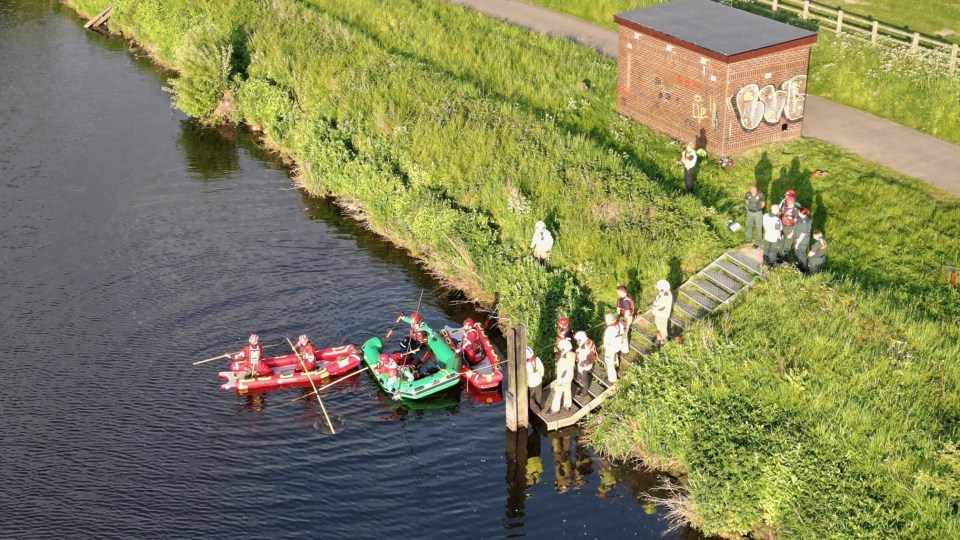 A body of a 16-year-old boy was recovered from the River Calder