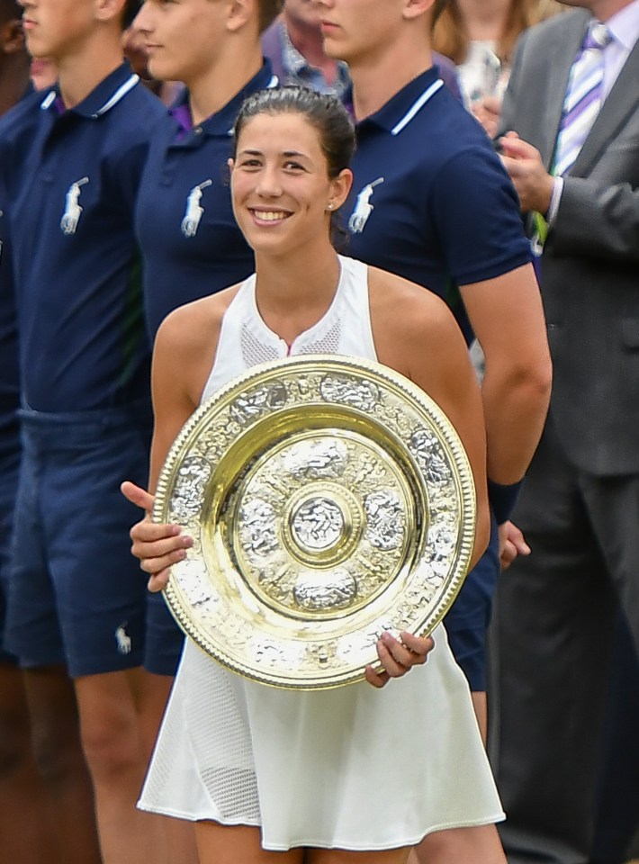 Muguruza claimed Wimbledon glory back in 2017