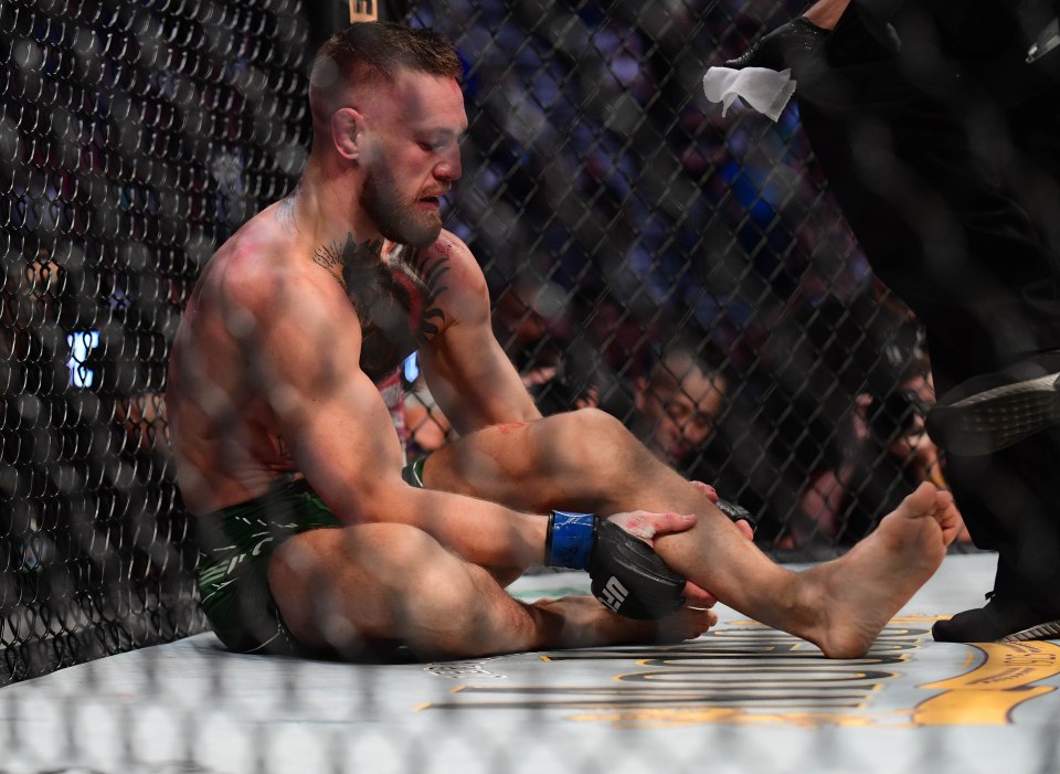 Conor McGregor hasn't set foot inside the octagon since breaking his leg