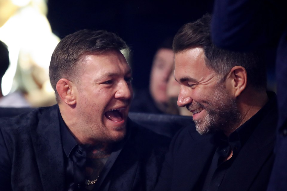 Conor McGregor with Eddie Hearn in Dublin