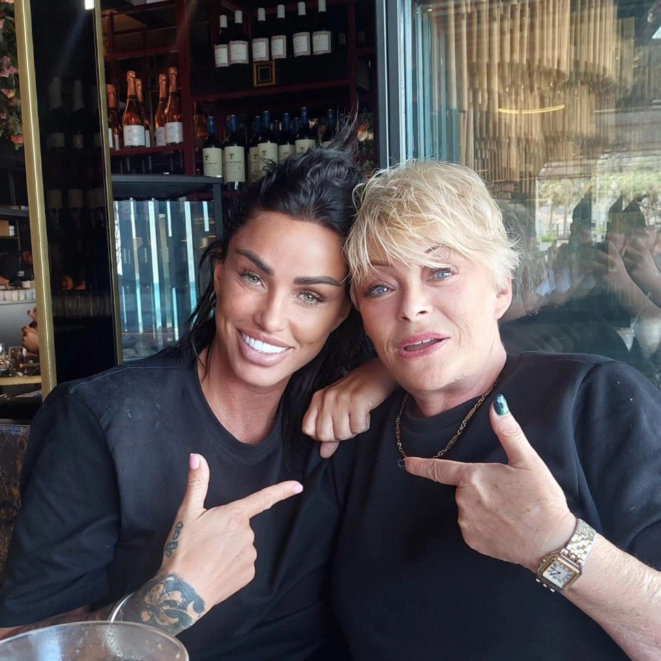 Katie Price stunned fans as she posed with Benidorm star Crissy Rock