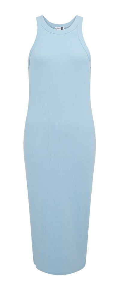 It's been suggested this blue midi dress is almost identical to the Soft Lounge Sleeveless Long Dress, which would set shoppers back £82