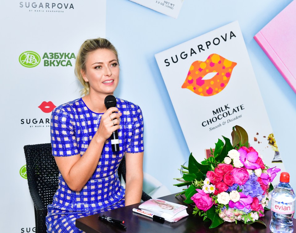 In 2013, Sharapova launched her own sweet business Sugarpova