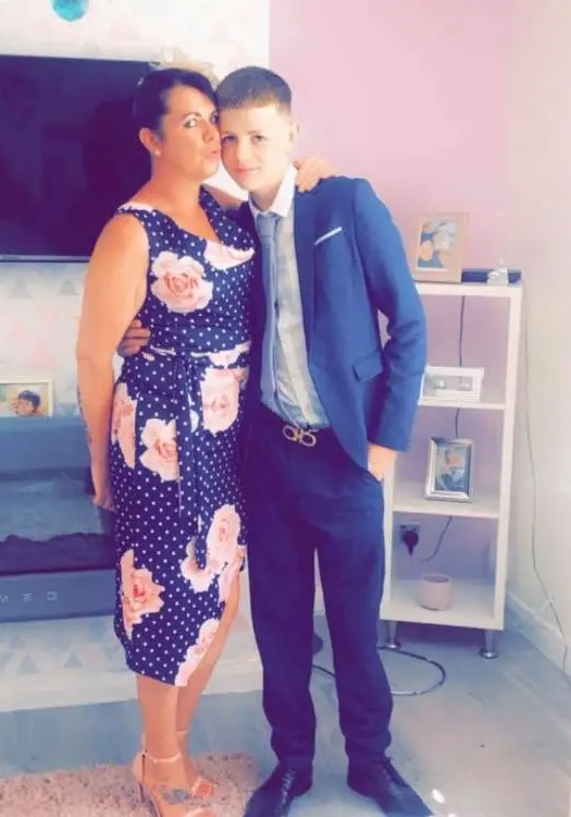 Kyrees Sullivan, pictured with his mum Belinda, died in the smash