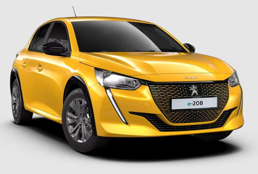 The Peugeot e208 Sport is the most affordable car in Novak's collection, costing around £35k