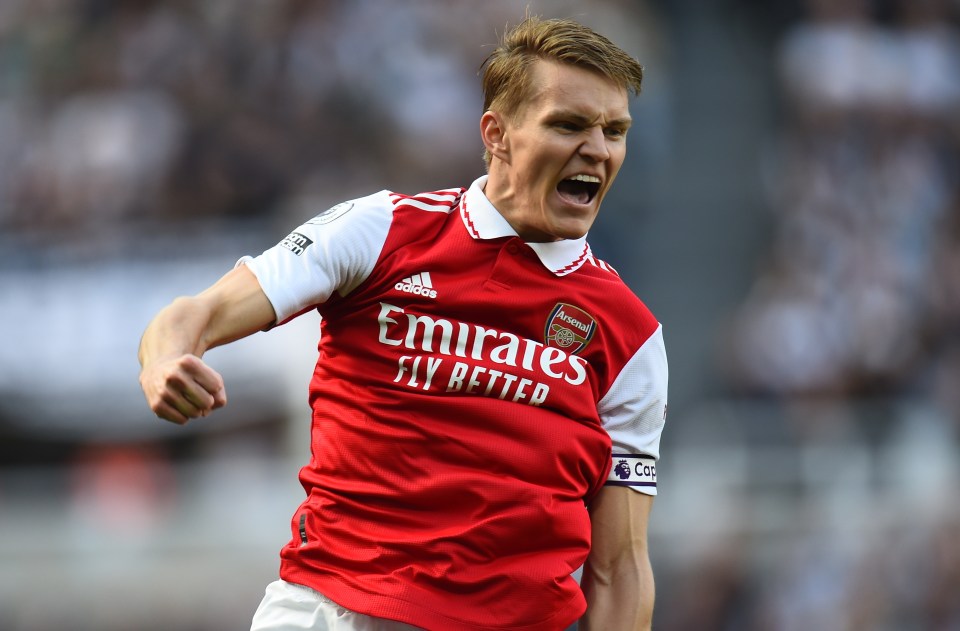 Martin Odegaard fired Arsenal into the lead at Newcastle