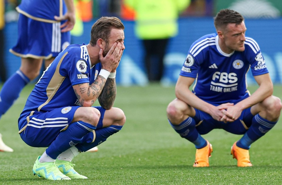 Leicester were relegated despite beating West Ham