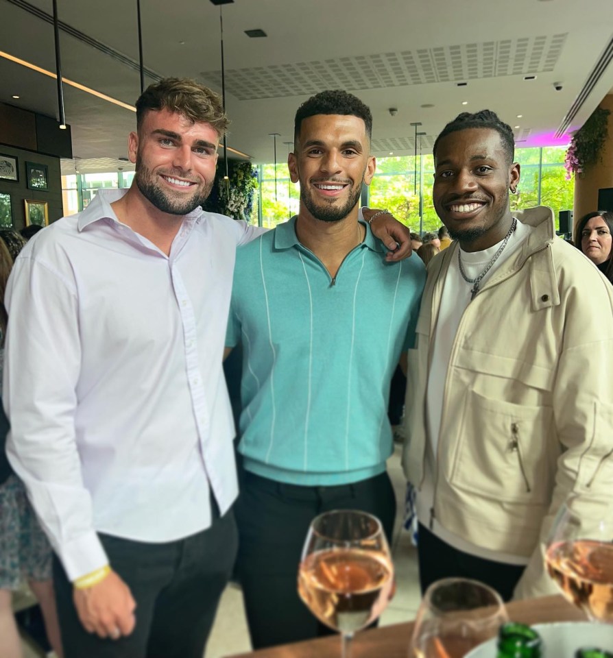 The Love Island boys reunited for a big night out in Manchester