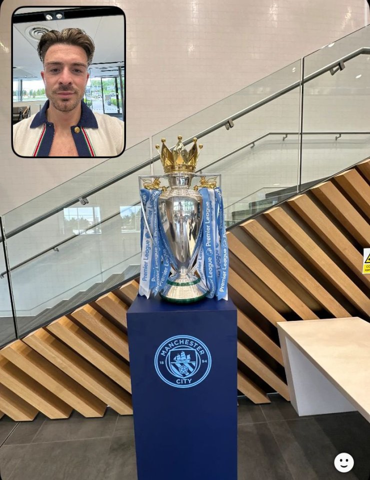 The Premier League trophy has pride of place at Etihad Campus