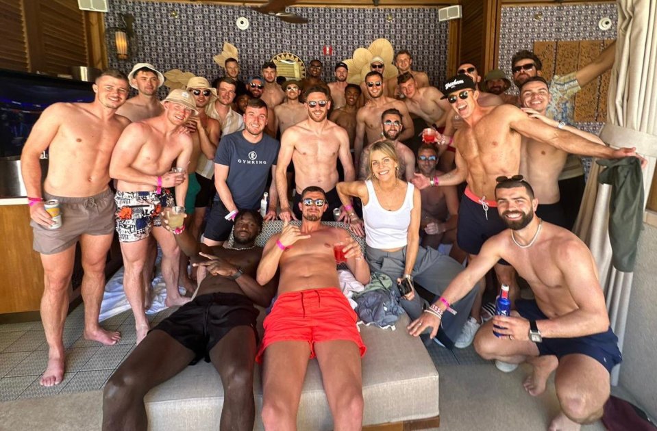 Players partied with Rob McElhenney and his wife Kaitlin