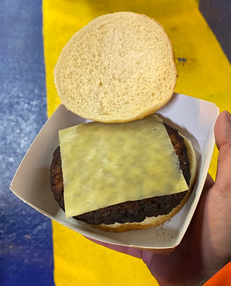 Fans were left horrified by Everton's £4.50 cheeseburger - joking they deserve to be relegated