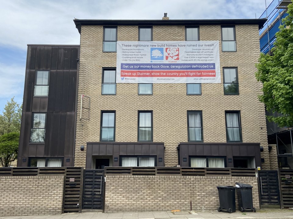 Residents are fuming at the fault ridden building in Agar Grove in Camden, London