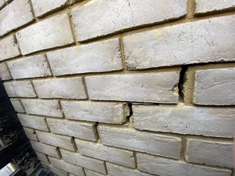 There are also cracks in external and internal walls in some flats