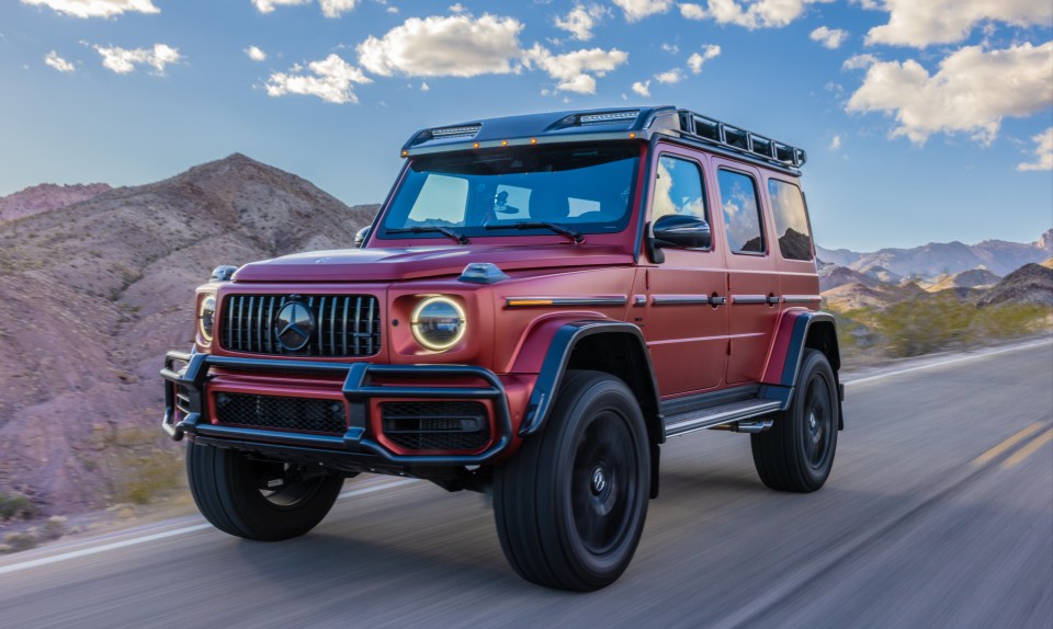 December 28, 2022 - Las Vegas, United States: A 2022 model year Mercedes-Benz AMG G63 4x4 Squared in the Las Vegas Desert.