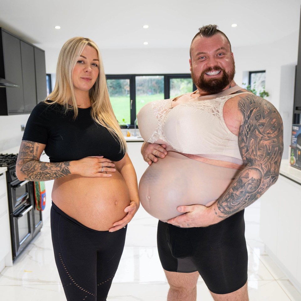 Eddie Hall with his wife Alexandra