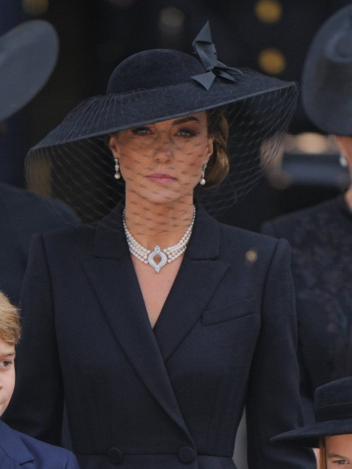 Kate also dazzled at the Queen's funeral last September