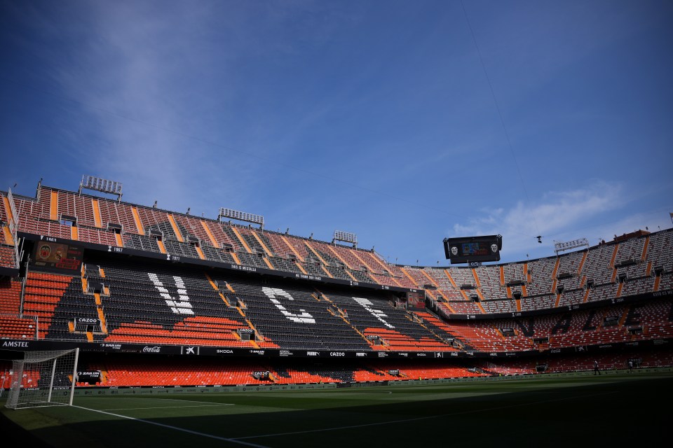 Valencia will also have to close part of the stadium