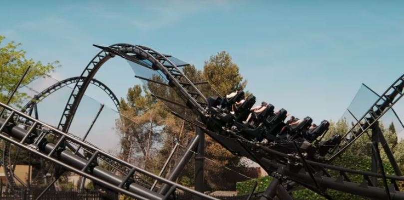 The steel coaster will feature some pretty slick-looking Batmobile-style trains based on the Dark Knight Trilogy films