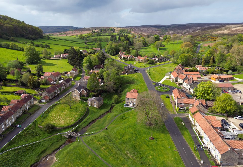 The village of Hutton-le Hole in the North Yorkshire Moors