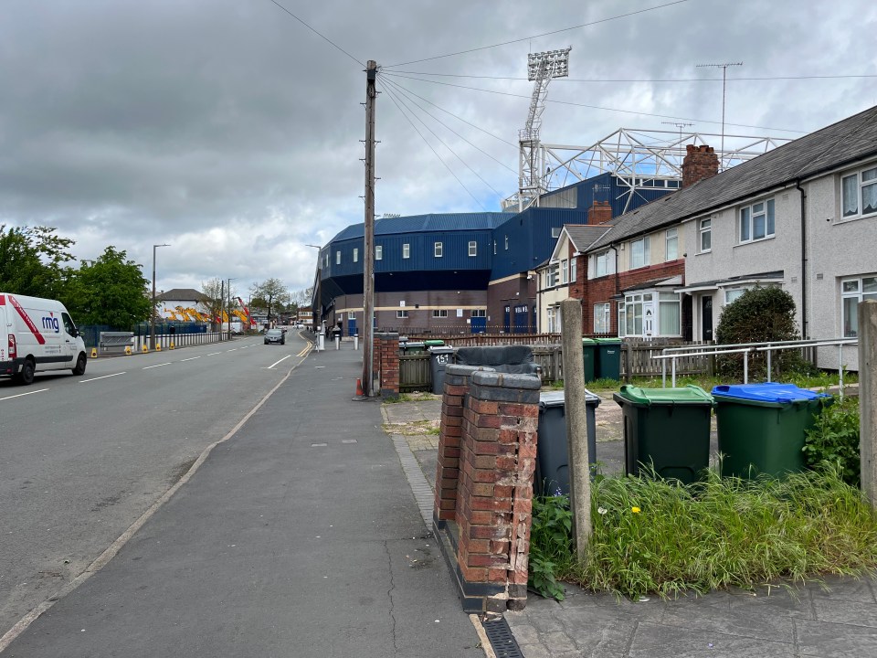 The roads around The Hawthorns are strewn with rubbish after games