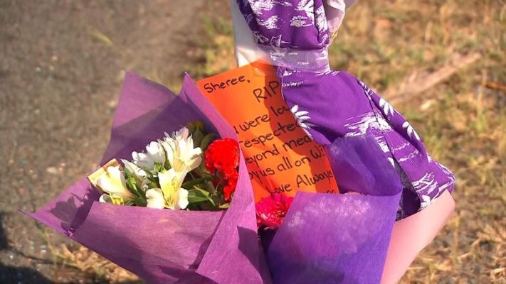 Tributes have been left at the scene