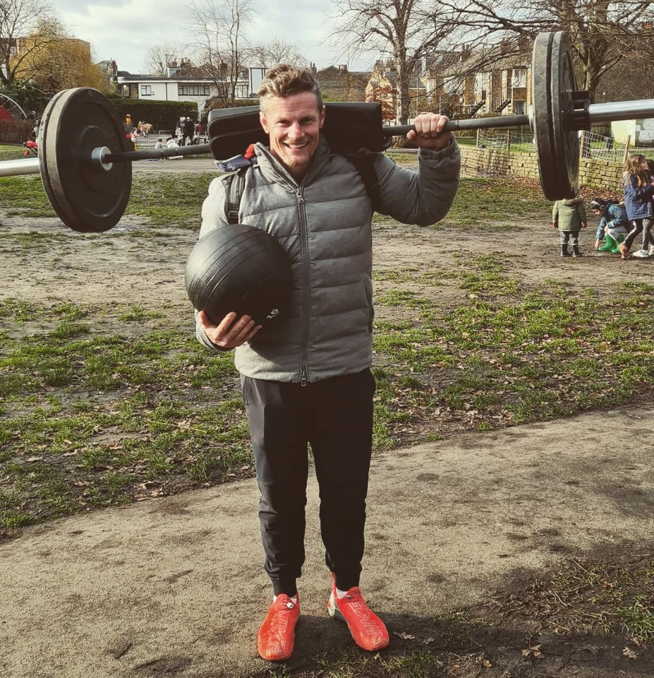 The former Countdown star has been put through her paces at the gym by celebrity personal trainer Mel Deane (pictured)