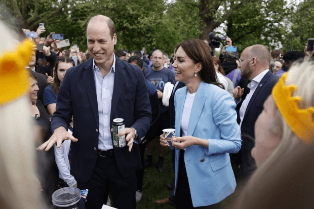 Kate joined William on a walkabout in Windsor today