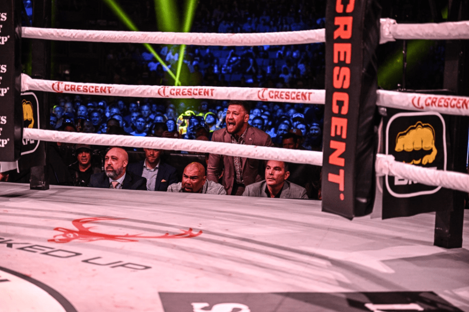 Conor McGregor was ringside for the fight