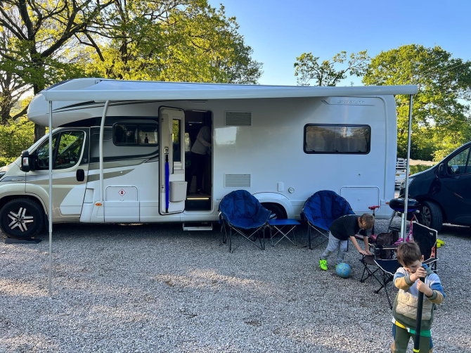 Sue and Noel have bought a campervan to take their family on weekends away