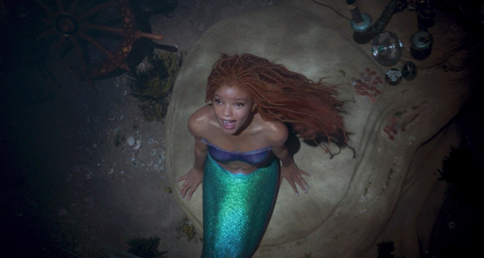 Halle Bailey plays Princess Ariel in the live-action remake of Disney’s The Little Mermaid