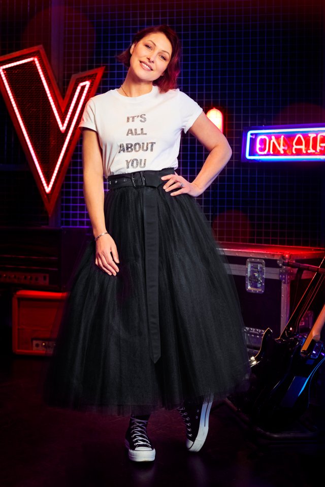 Emma pictured one The Voice Kids last year says: 'All those key signs I hadn’t seen for so many years. I was absolutely flabbergasted, I couldn’t believe it'