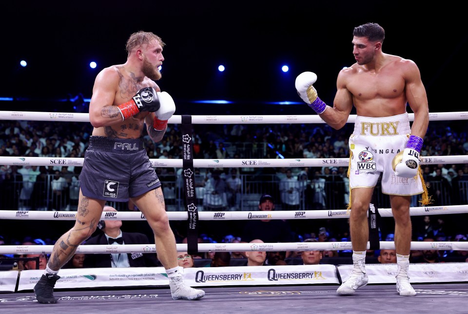 Jake Paul was beaten by Tommy Fury on points