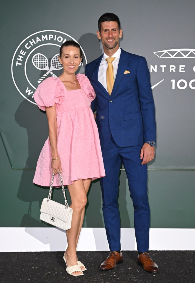 Novak (pictured with wife Jelena) is said to be worth £178.8m