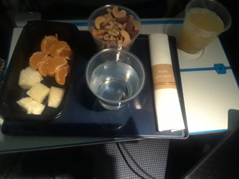 Juanita was initially given nuts and fruit as her meal option on her KLM flight