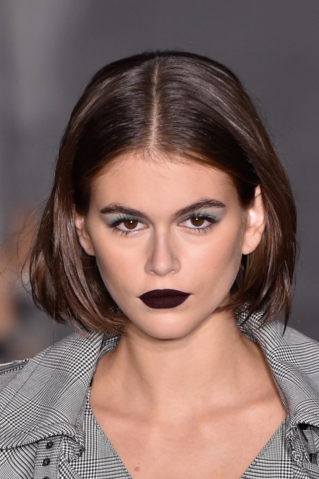 Dark lip colours age even 21-year-old Kaia Gerber