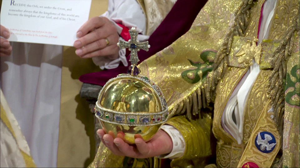 The orb represents power in the Christian world