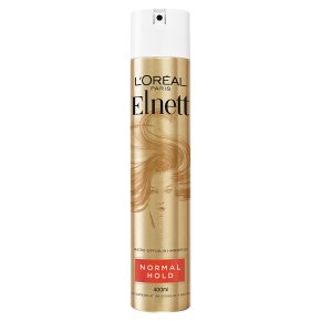 L’Oreal Elnett hairspray is £7.50 for a 400ml can at Boots