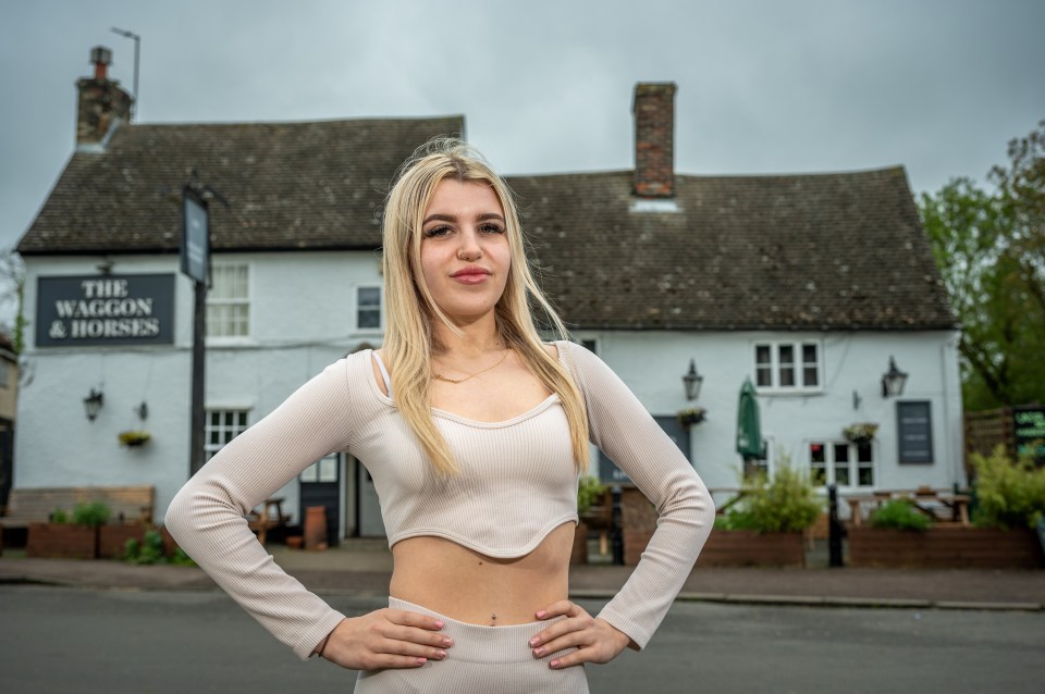 The 18-year-old runs the Waggon and Horses in Cambridgeshire