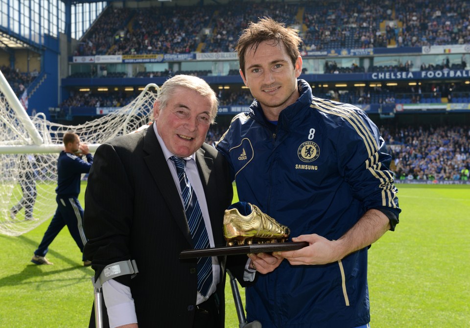 Frank Lampard wished Chelsea legend Bobby Tambling well