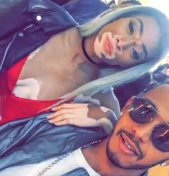 Lewis Hamilton and Winnie Harlow.