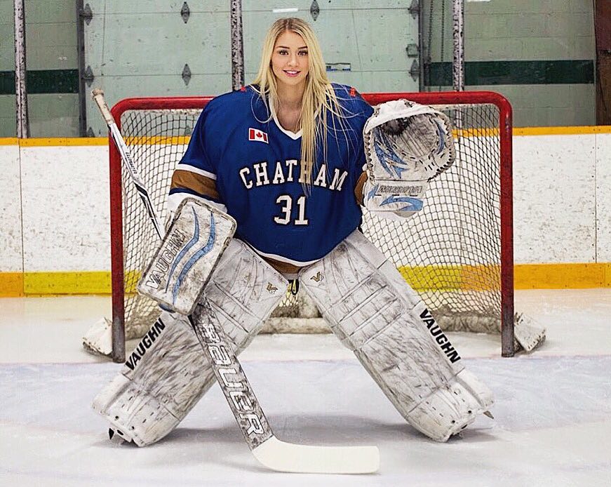 Mikayla Demaiter was a goalie in her playing days