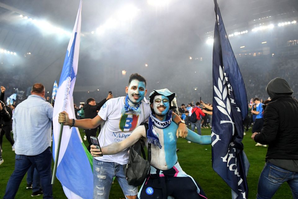 Napoli fans were in ecstatic mood at their title triumph